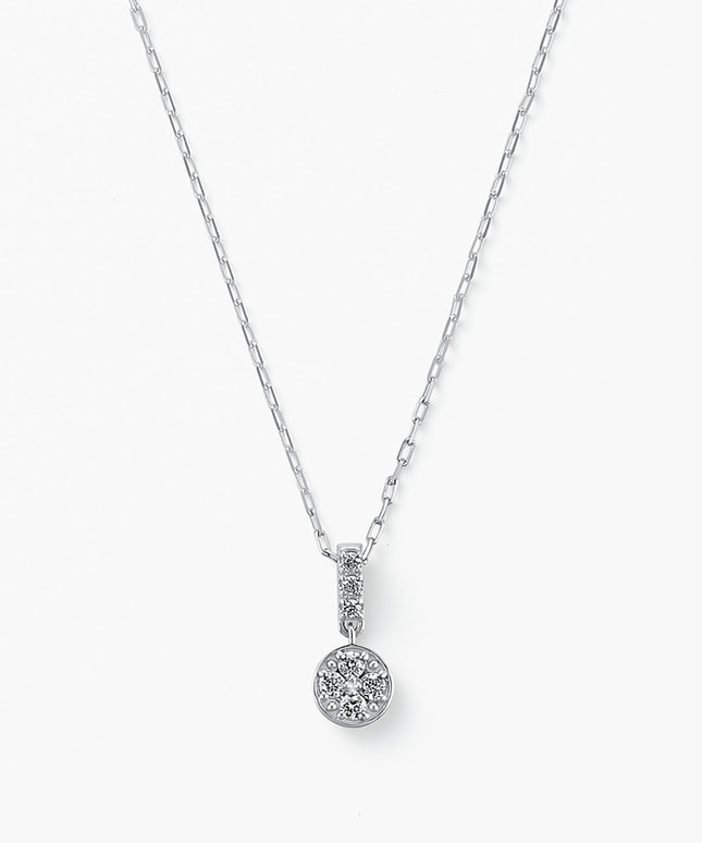 Pt950/850 ダイヤモンド ネックレス