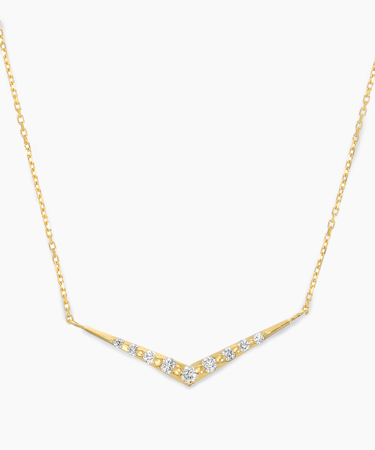 K18YG ダイヤモンド ネックレス