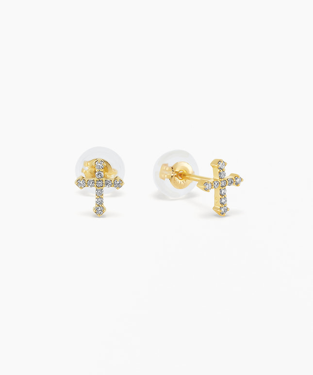 K18YG ダイヤモンド ピアス