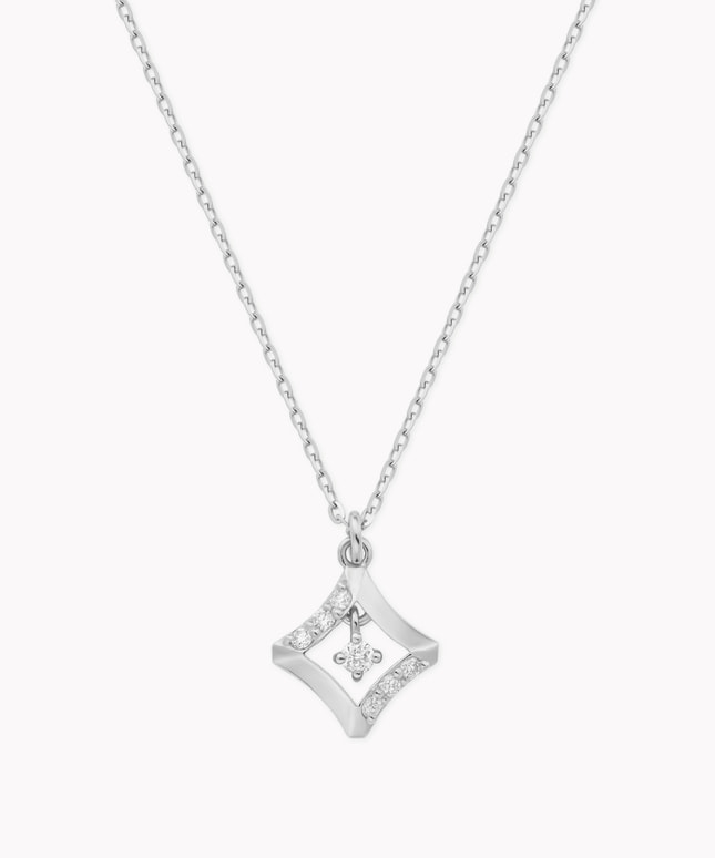 Pt950/850 ダイヤモンドネックレス