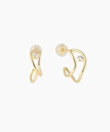 K10YG ホワイトトパーズ ピアス|festaria Online Shop(フェスタリア  