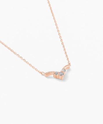 【高い素材】 ダイヤモンド K10PG ネックレス|festaria Shop(フェスタ Online アクセサリー