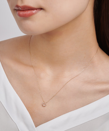 K10PG ダイヤモンド ネックレス|festaria Online Shop(フェスタ
