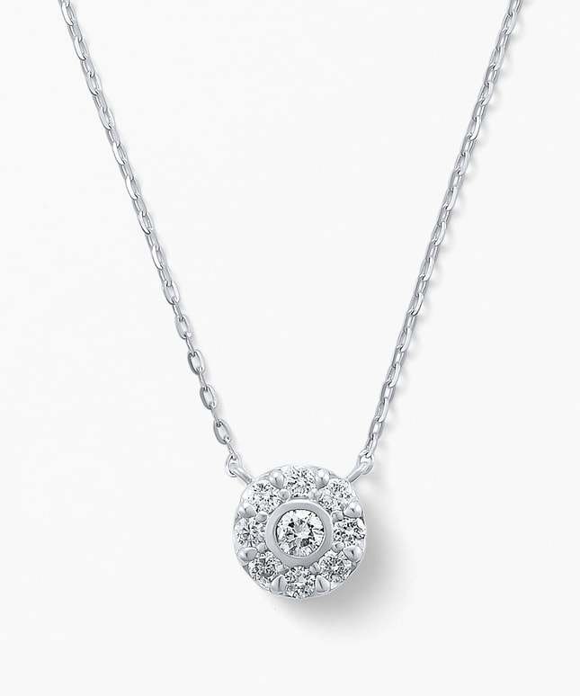 Pt950/850 ダイヤモンド ネックレス