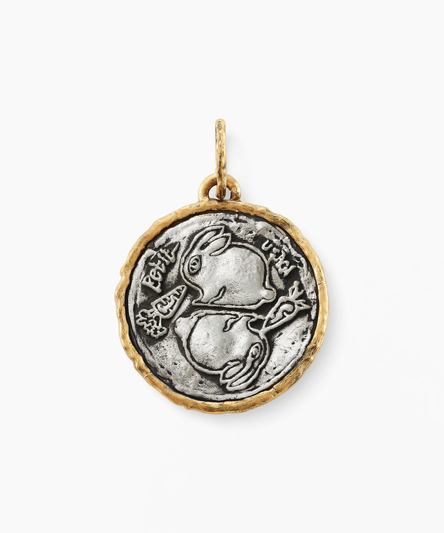 SV925/K18YG ペンダントトップ ＜petit usagi SHINSUKE KAWAHARA for festaria＞