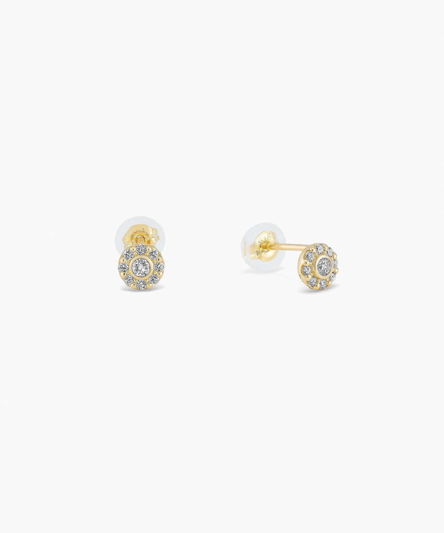 K18YG ダイヤモンド ピアス