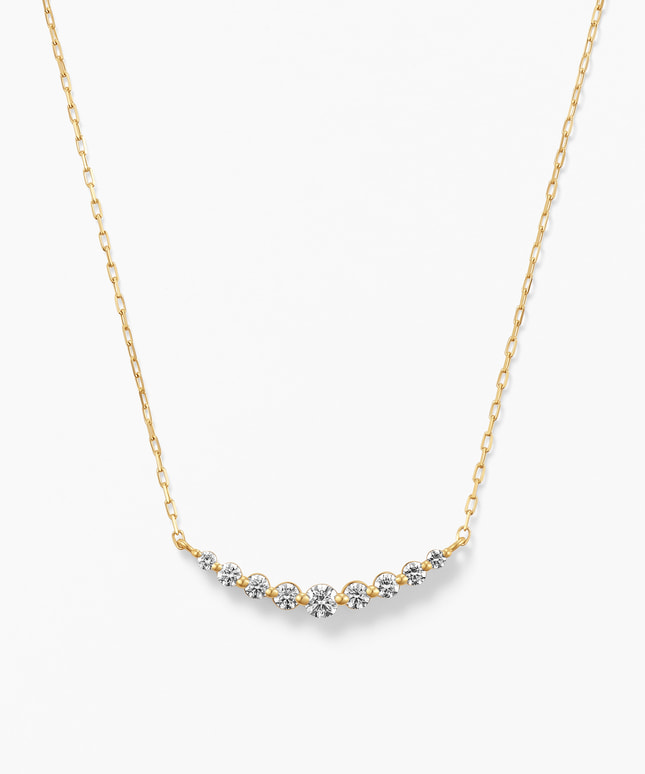 K18YG ダイヤモンド ネックレス