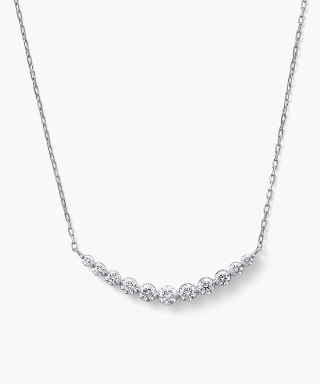 Pt950/850 ダイヤモンド ネックレス