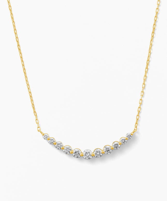 K18YG ダイヤモンド ネックレス