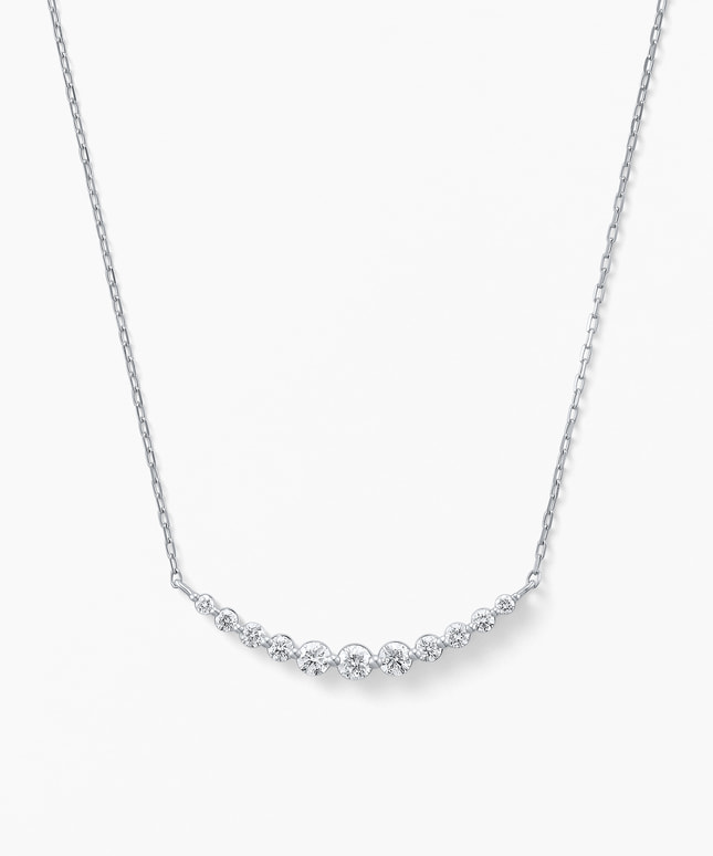 Pt950/850 ダイヤモンド ネックレス