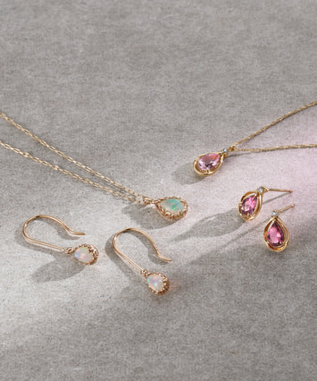 momiji☆ festaria K10 オパール ピアス フェスタリア K10YG オパール ピアス|festaria Online Shop(フェスタリア