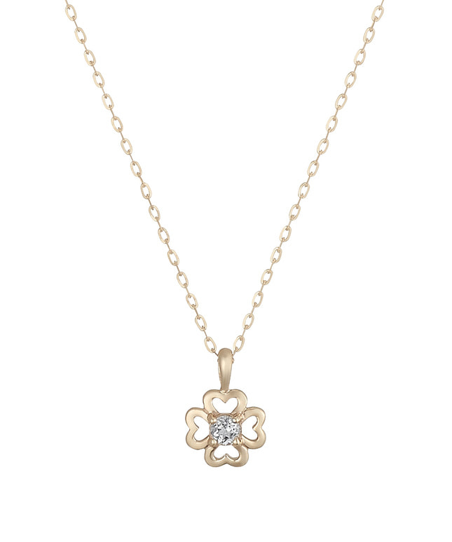 K10YG ホワイトトパーズ ネックレス