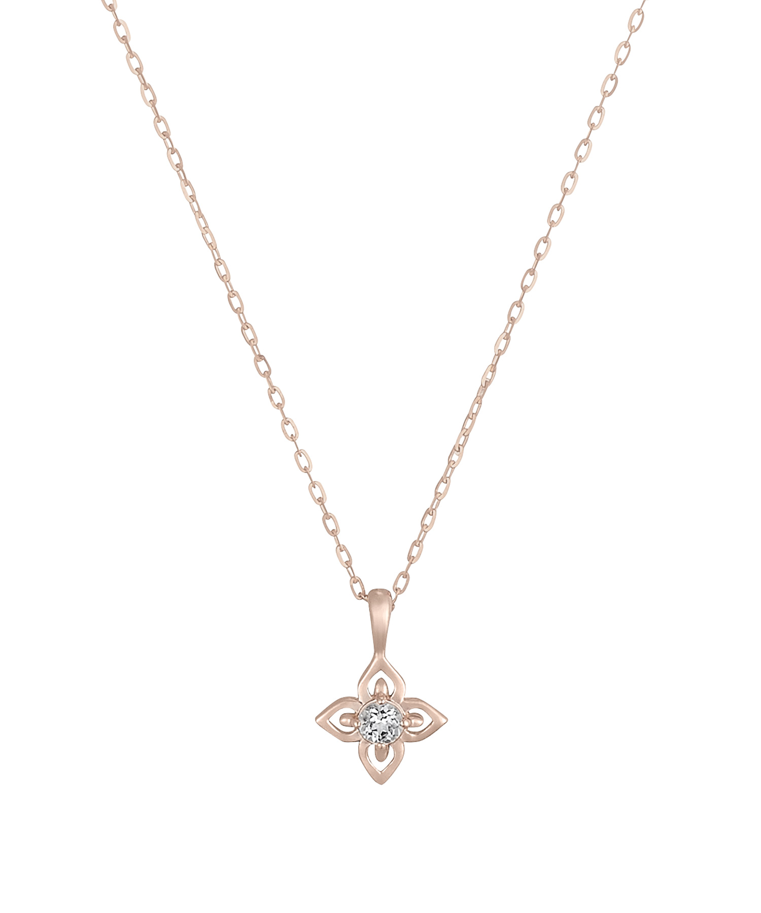 K10PG ホワイトトパーズ ネックレス