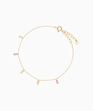 K10YG タンザナイト・ラブラドライト ブレスレット