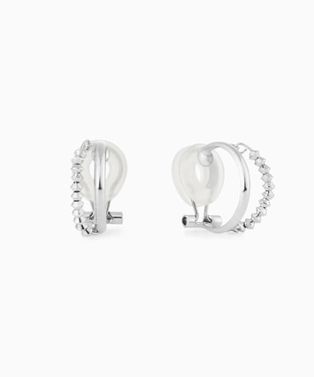 K10YG/ロジウムメッキ イヤリング/イヤーカフ