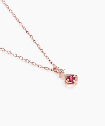 K10PG ルビー・ダイヤモンド ネックレス|festaria Online Shop