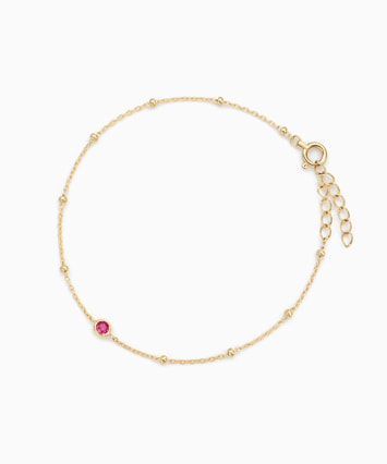 K10YG ルビー ブレスレット
