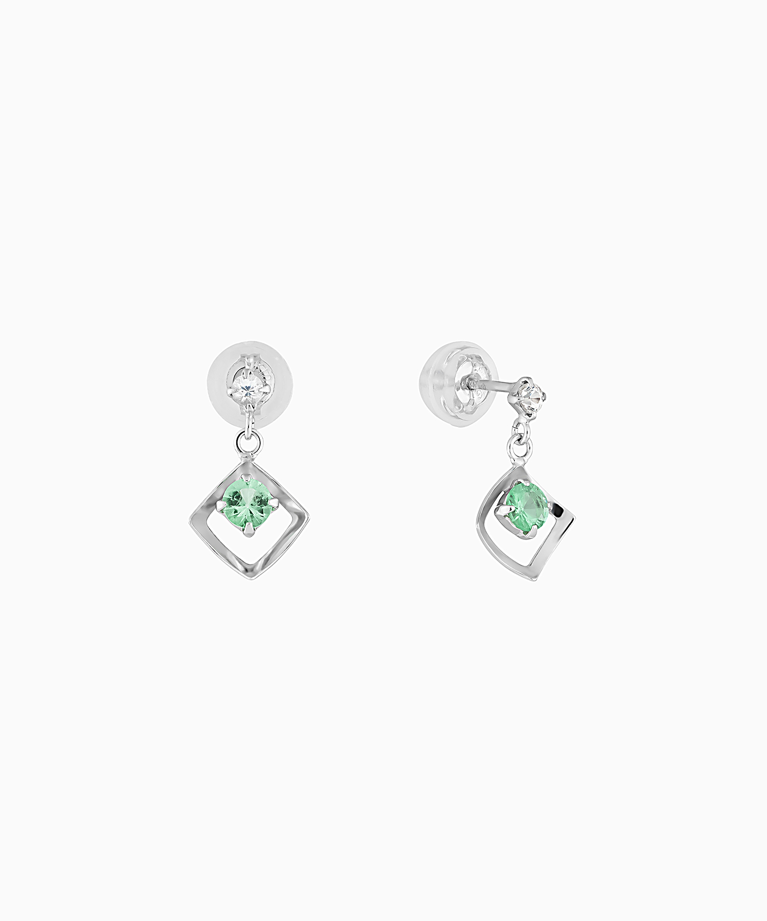 K10WG エメラルド・サファイア ピアス