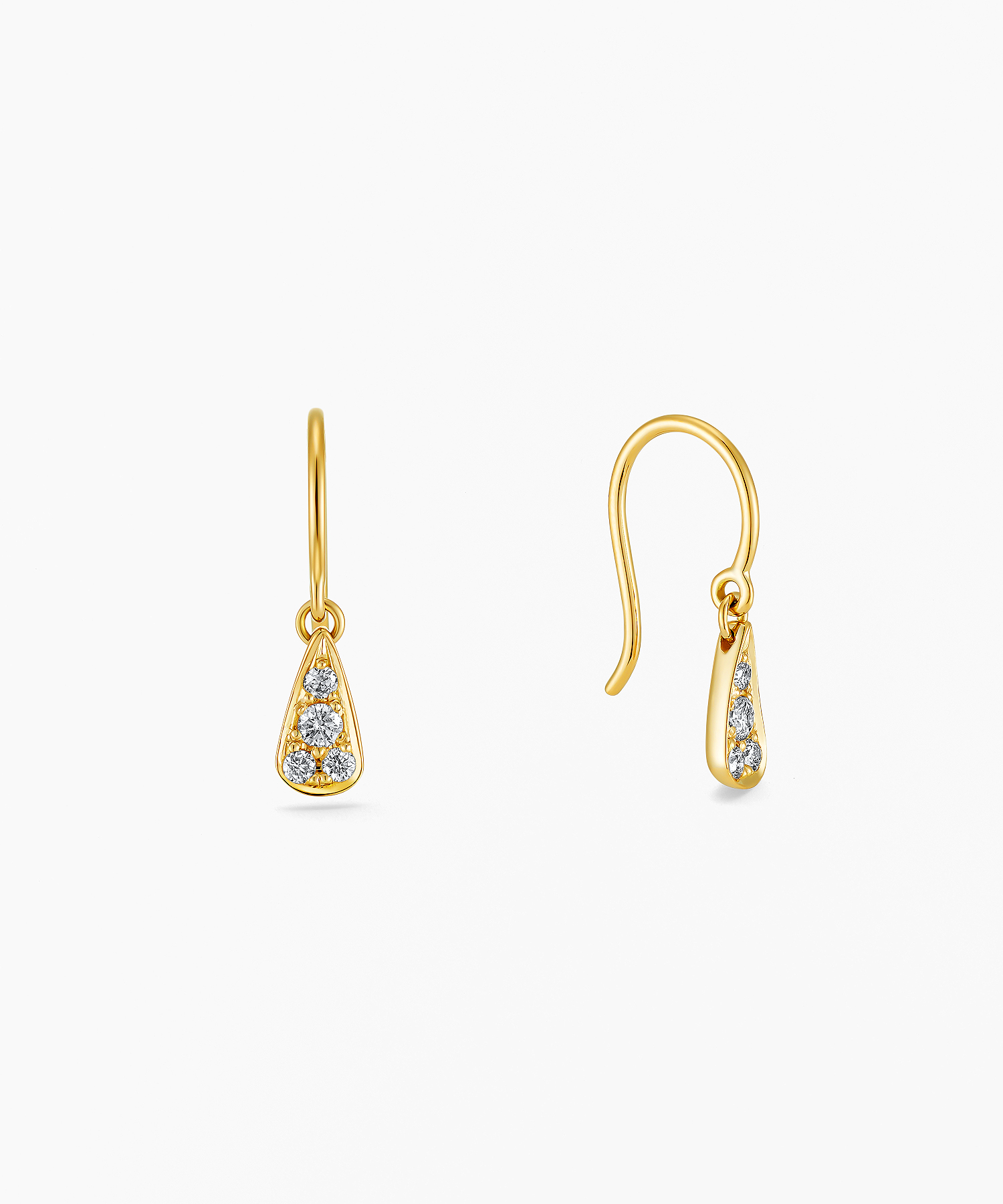 K18YG ダイヤモンド ピアス