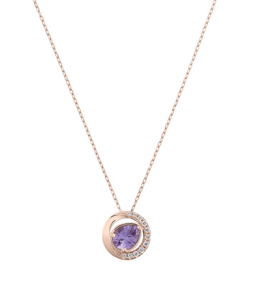 K18PG アメシスト・ダイヤモンド ネックレス