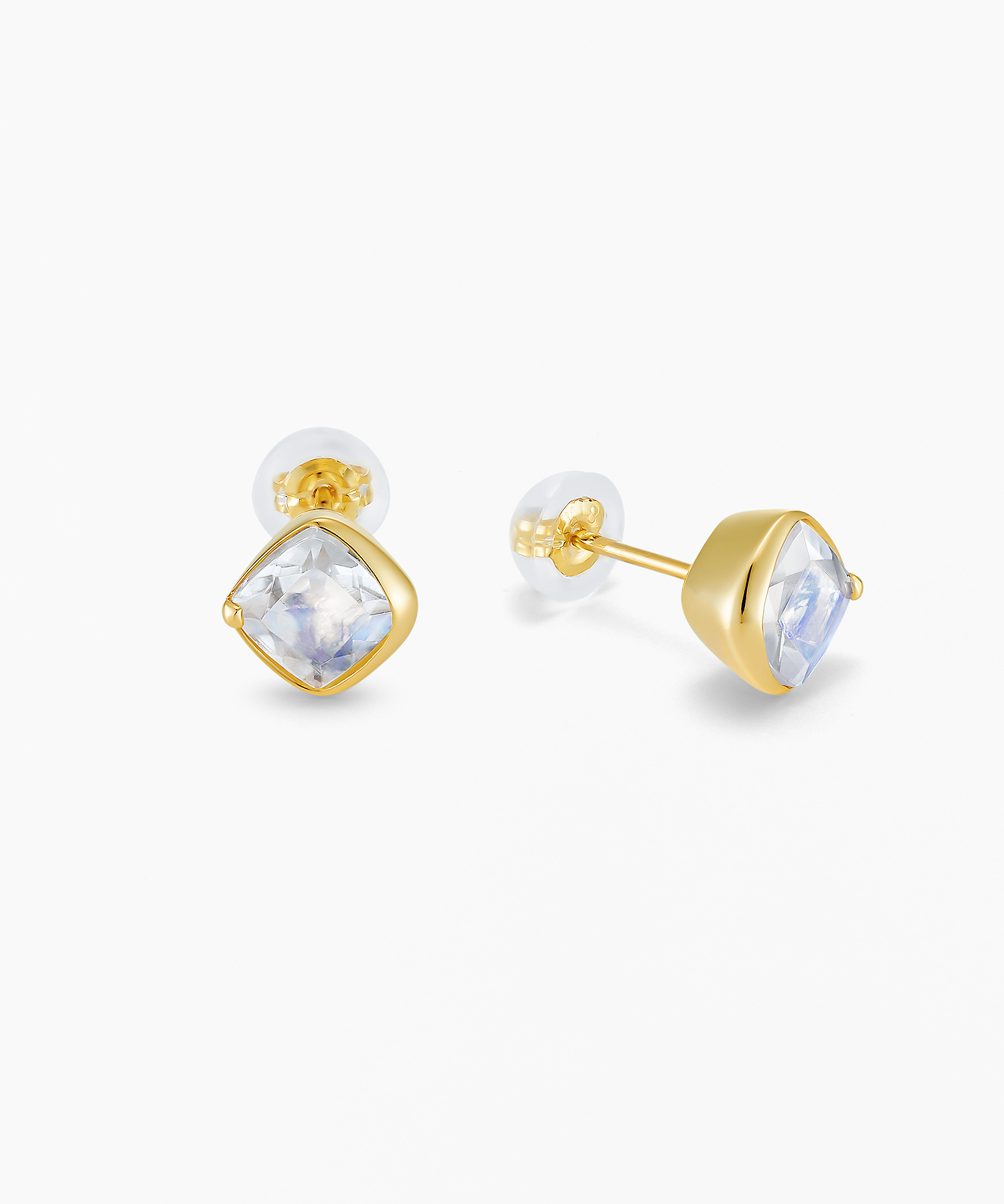 K18YG ブルームーンストーン ピアス