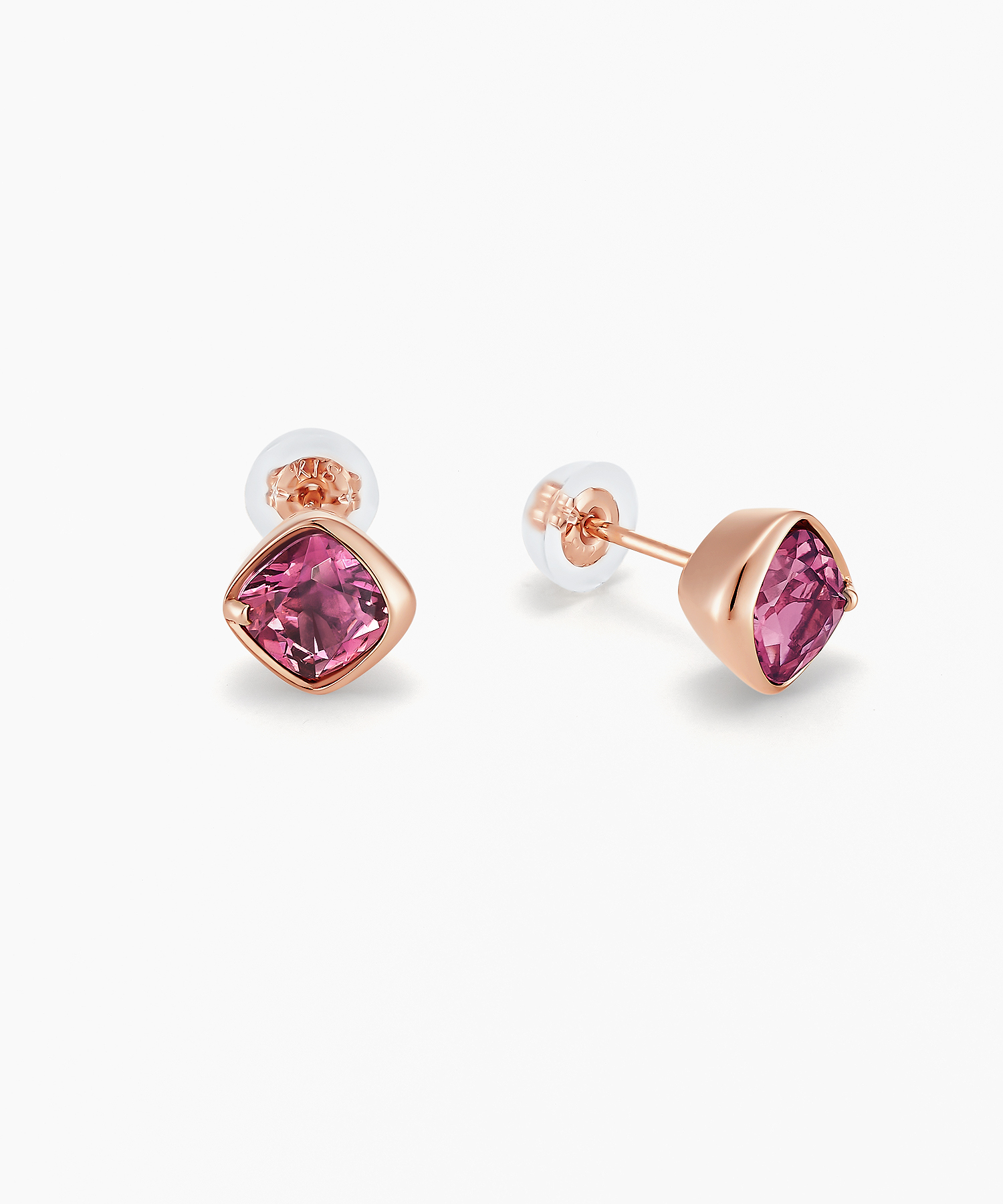 K18PG ピンクトルマリン ピアス