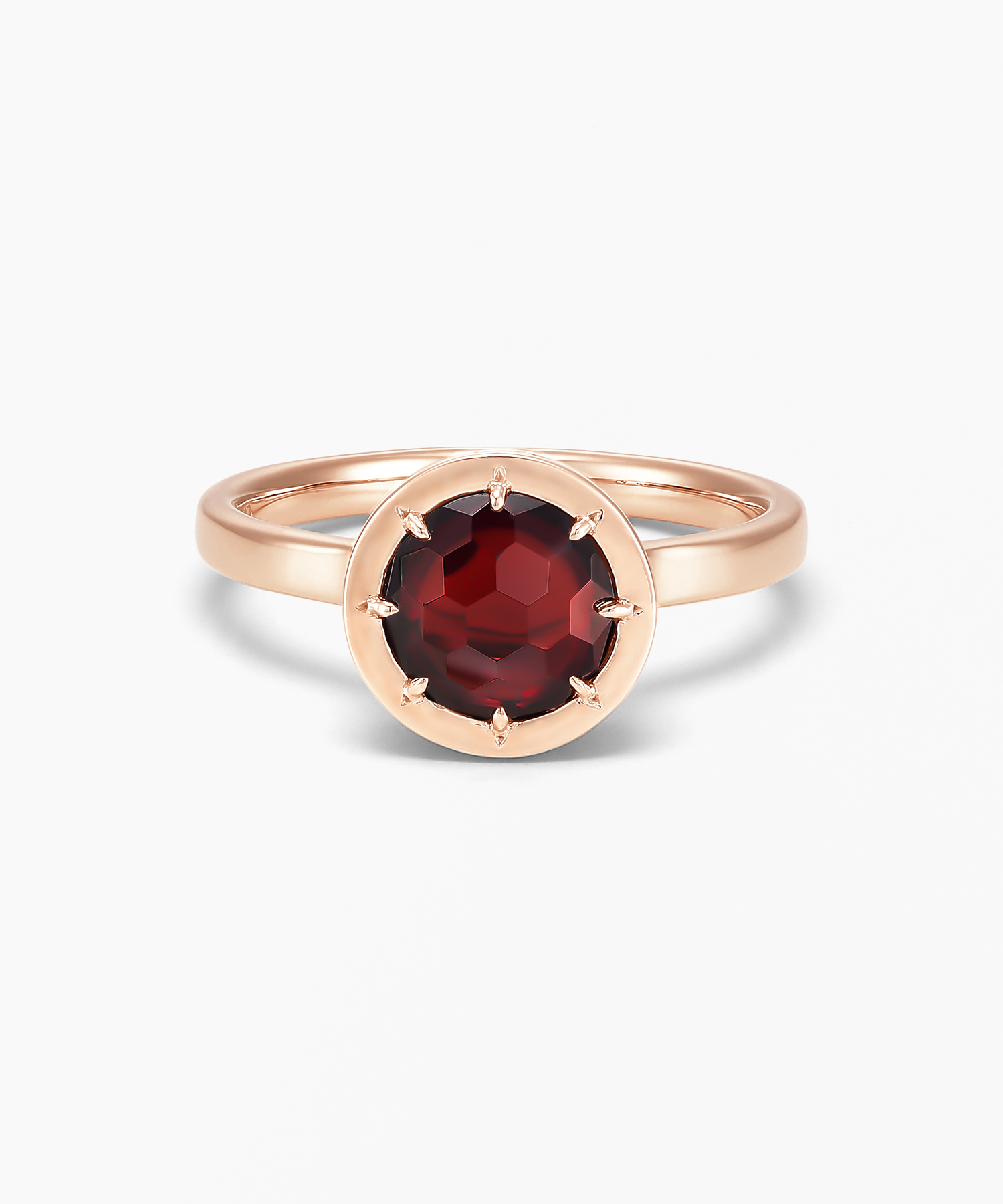 K14PG ガーネット ダイヤモンド リング