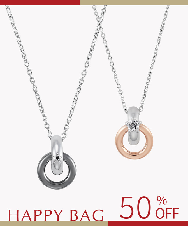 【2026 Happy Bag】SV925 ペアネックレス セット