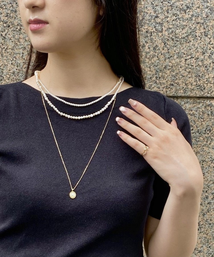 <strong>Pearl × Gold Necklace</strong> festaria online shop