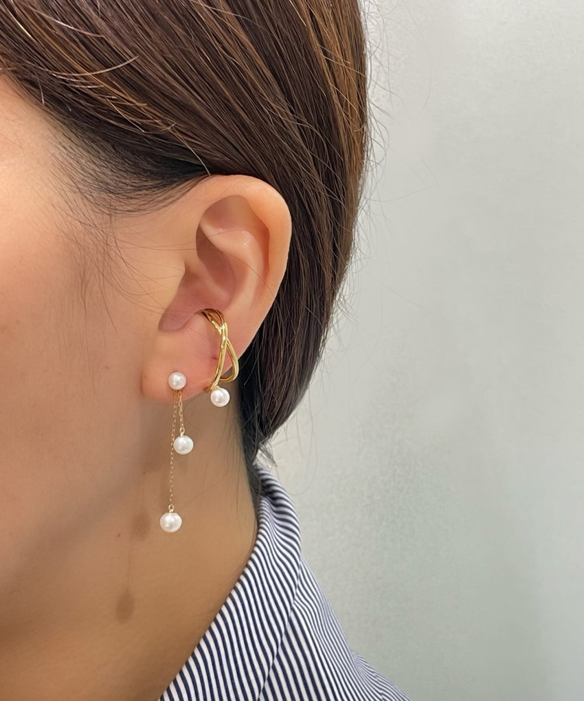 <strong>Pearl Earcuff & Pierced Earrings</strong> festaria online shop