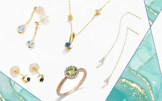 日差しに映える 夏色カラーストーン