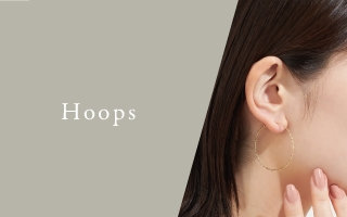 大人のフープピアス
